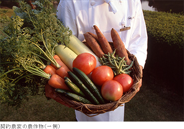 契約農家の農作物（一例）