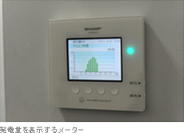 発電量を表示するメーター