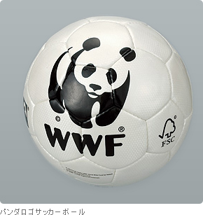 パンダロゴサッカーボール